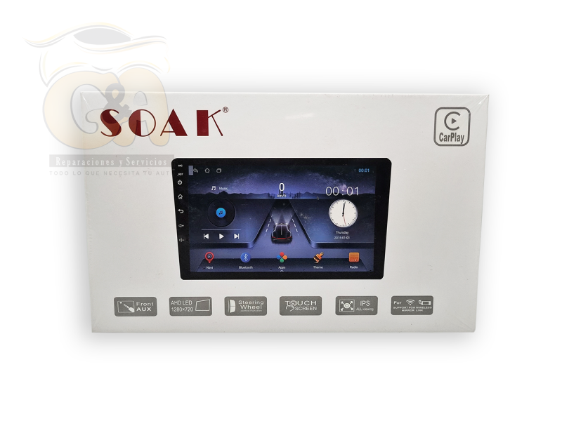 Radio 2 din carplay Soak 909T